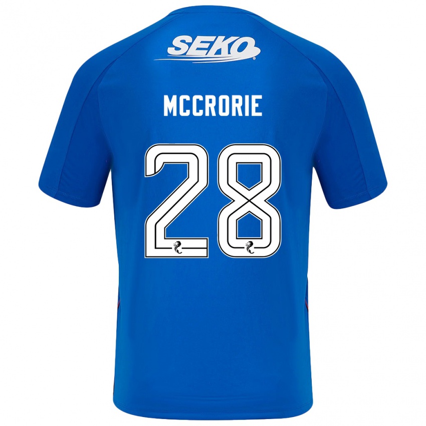 Herren Robby Mccrorie #28 Dunkelblau Heimtrikot Trikot 2024/25 T-Shirt Schweiz