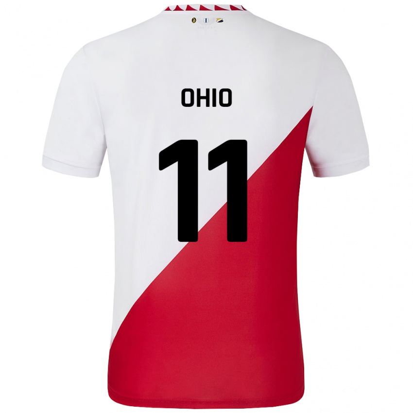 Herren Noah Ohio #11 Weiß Rot Heimtrikot Trikot 2024/25 T-Shirt Schweiz