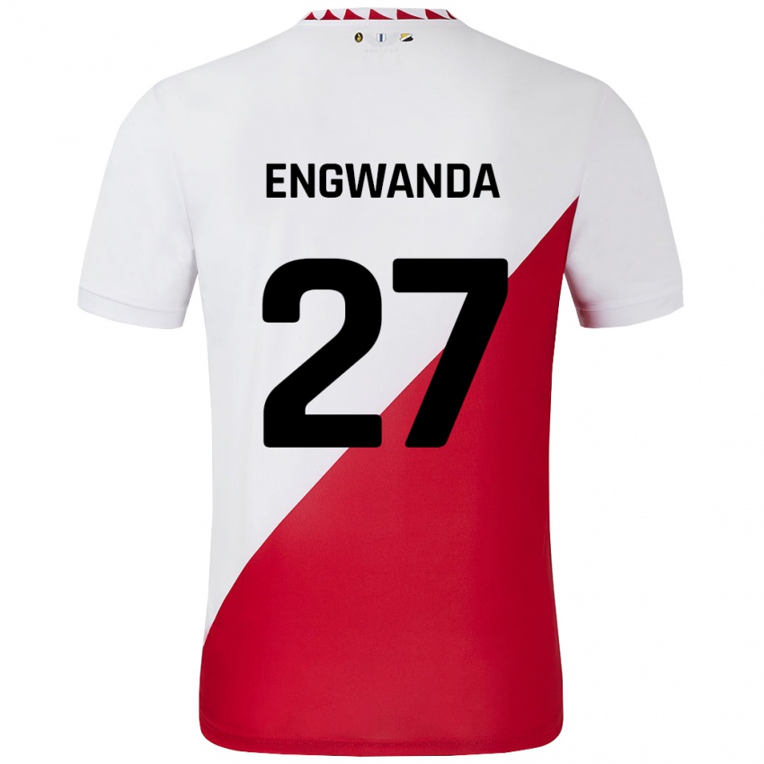 Herren Alonzo Engwanda #27 Weiß Rot Heimtrikot Trikot 2024/25 T-Shirt Schweiz