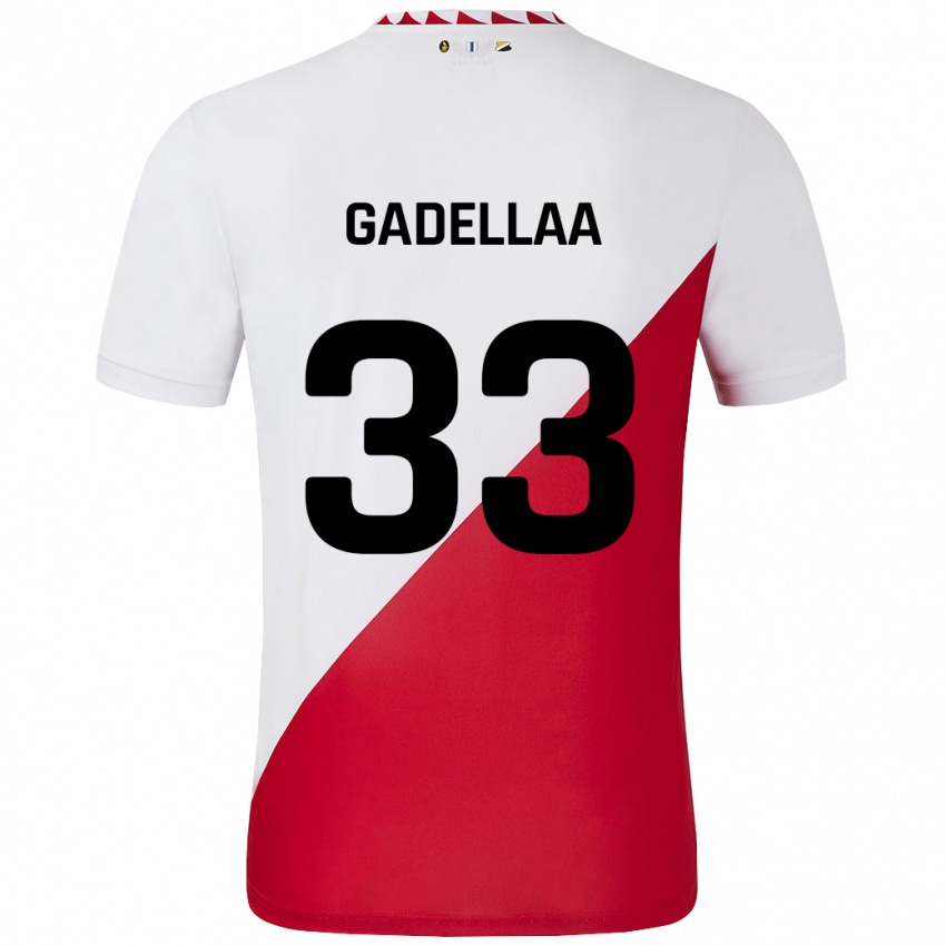 Herren Kevin Gadellaa #33 Weiß Rot Heimtrikot Trikot 2024/25 T-Shirt Schweiz