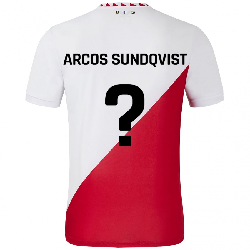 Herren Gustav Arcos Sundqvist #0 Weiß Rot Heimtrikot Trikot 2024/25 T-Shirt Schweiz