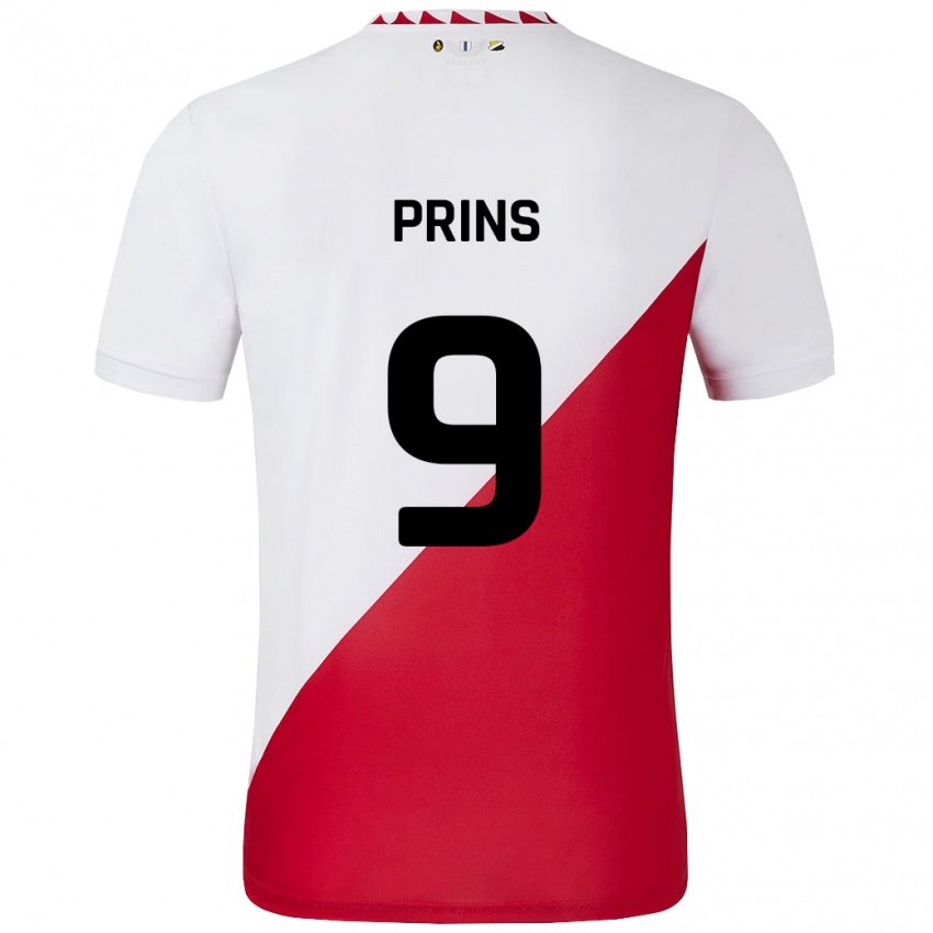 Herren Femke Prins #9 Weiß Rot Heimtrikot Trikot 2024/25 T-Shirt Schweiz