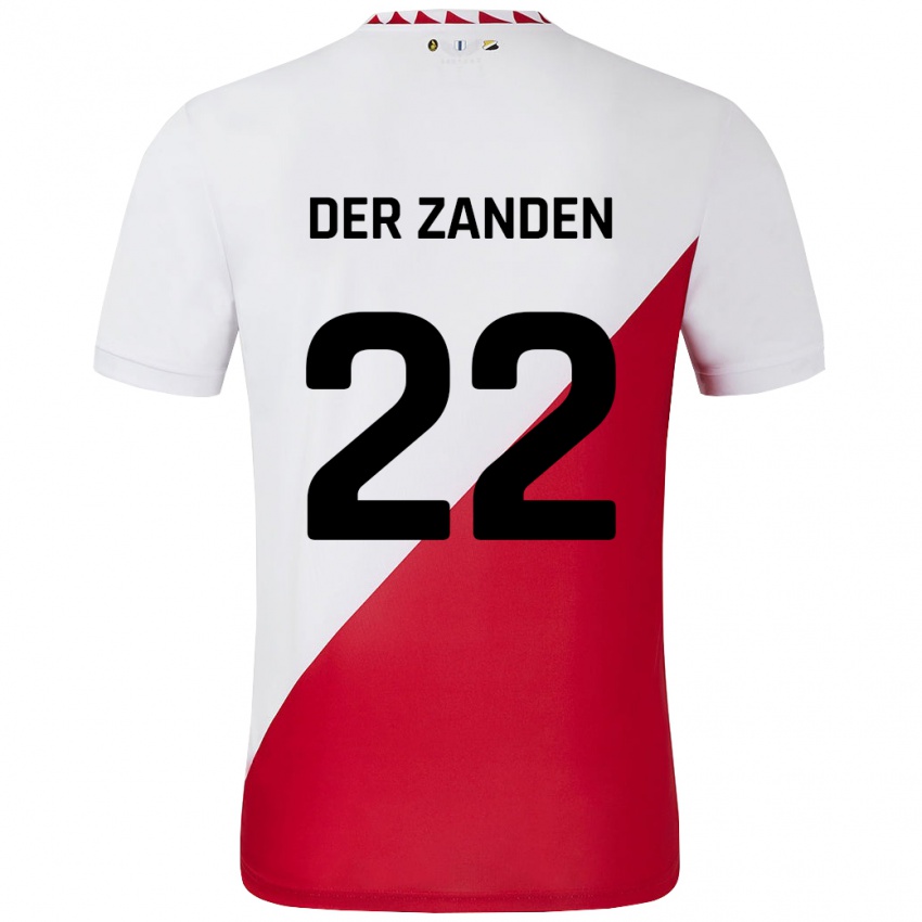 Herren Iise Van Der Zanden #22 Weiß Rot Heimtrikot Trikot 2024/25 T-Shirt Schweiz