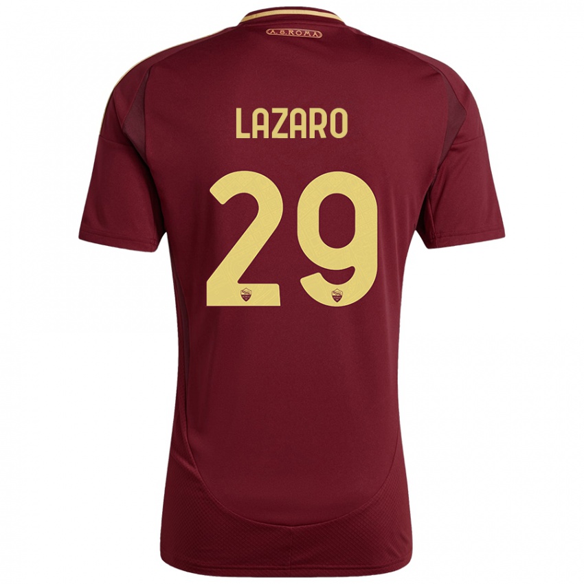 Herren Paloma Lazaro #29 Rot Braun Gold Heimtrikot Trikot 2024/25 T-Shirt Schweiz