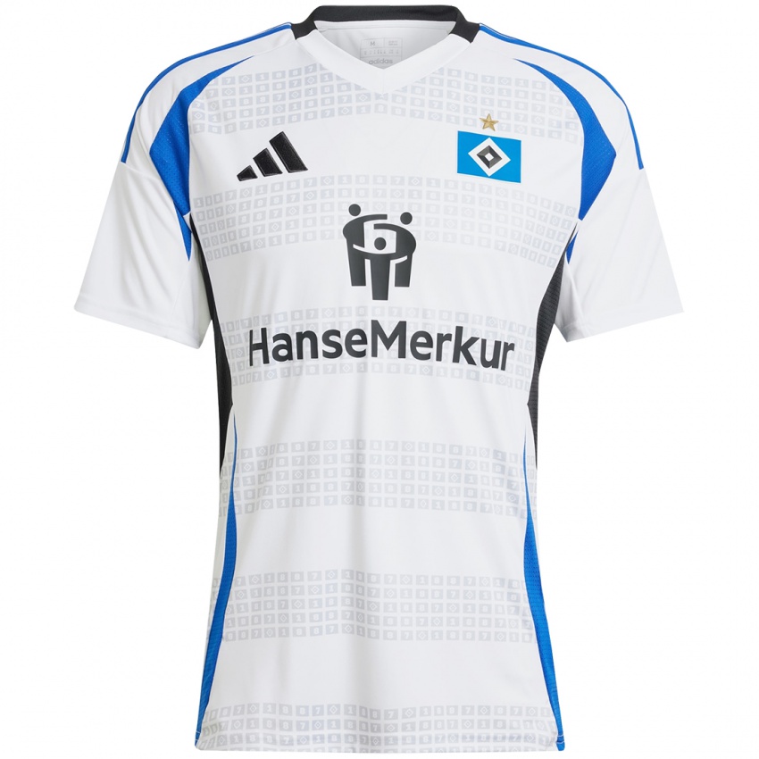 Herren Tanita-Tammy Hentze #7 Weiß Blau Heimtrikot Trikot 2024/25 T-Shirt Schweiz