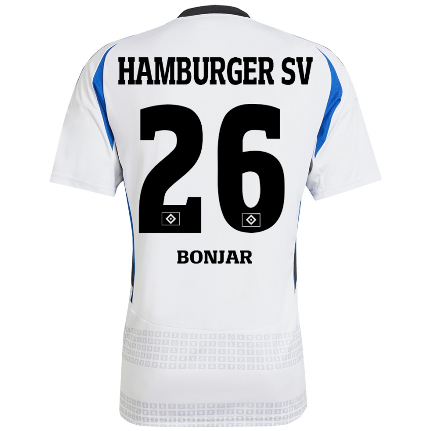 Herren Amir Bonjar #26 Weiß Blau Heimtrikot Trikot 2024/25 T-Shirt Schweiz