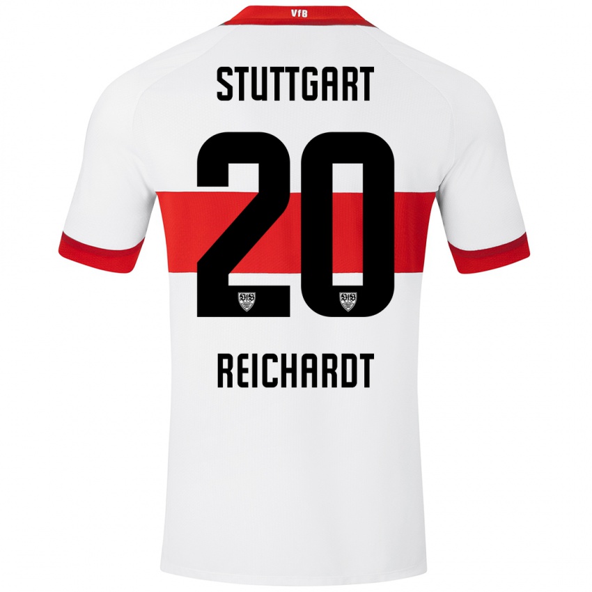 Herren Leon Reichardt #20 Weiß Rot Heimtrikot Trikot 2024/25 T-Shirt Schweiz