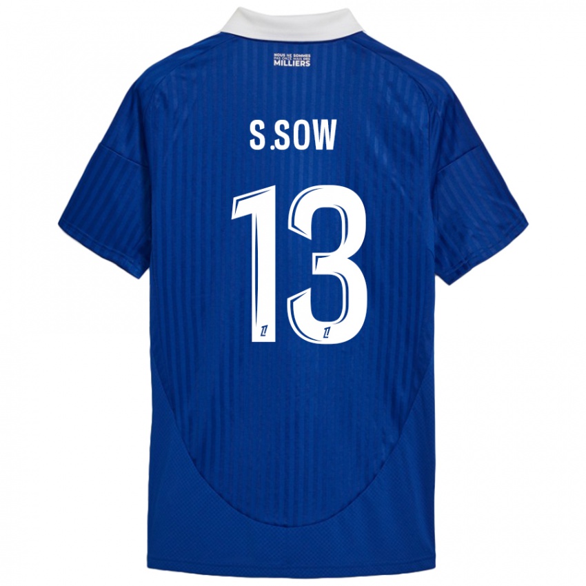 Herren Saïdou Sow #13 Blau Weiß Heimtrikot Trikot 2024/25 T-Shirt Schweiz