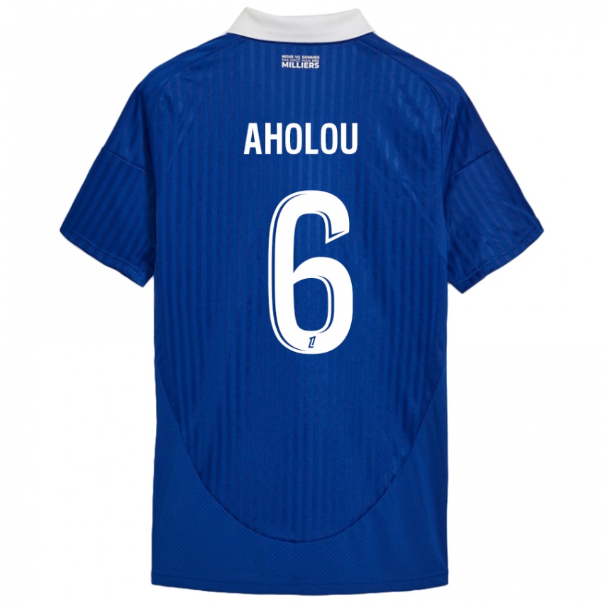 Herren Jean-Eudes Aholou #6 Blau Weiß Heimtrikot Trikot 2024/25 T-Shirt Schweiz