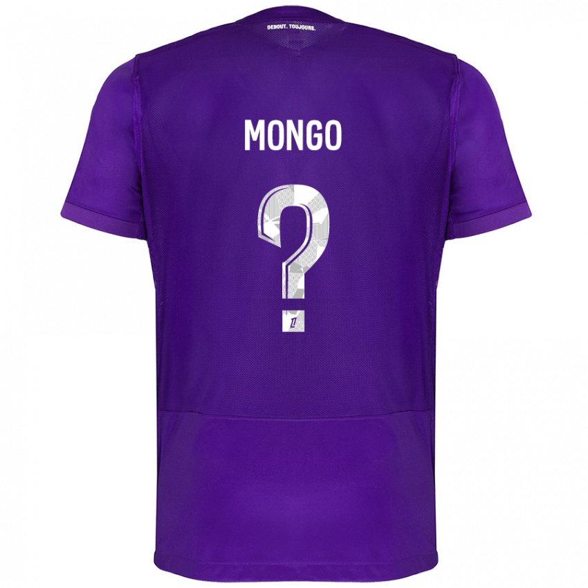 Homme Maillot Pierre-Wyatt Mongo #0 Violet Blanc Tenues Domicile 2024/25 T-Shirt Suisse