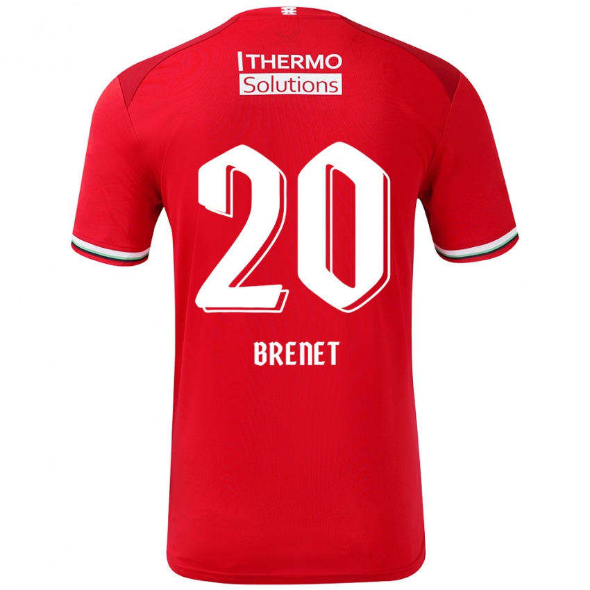 Herren Joshua Brenet #20 Rot Weiß Heimtrikot Trikot 2024/25 T-Shirt Schweiz