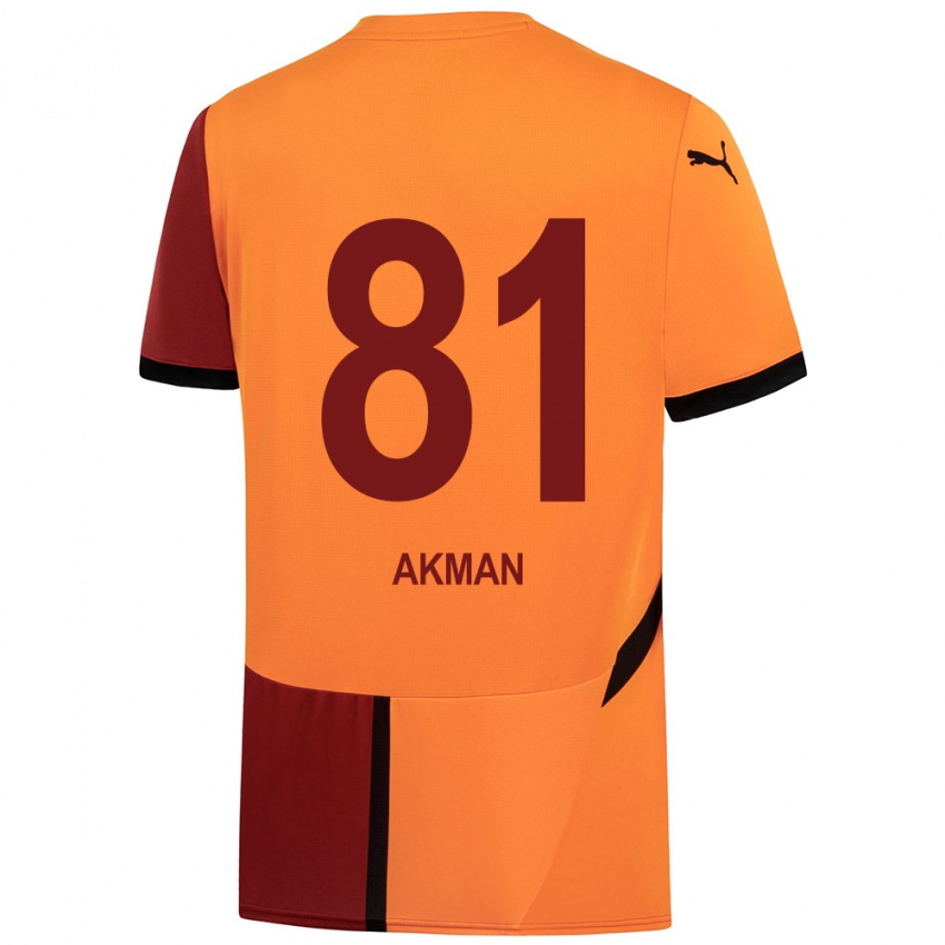 Homme Maillot Hamza Akman #81 Jaune Rouge Tenues Domicile 2024/25 T-Shirt Suisse