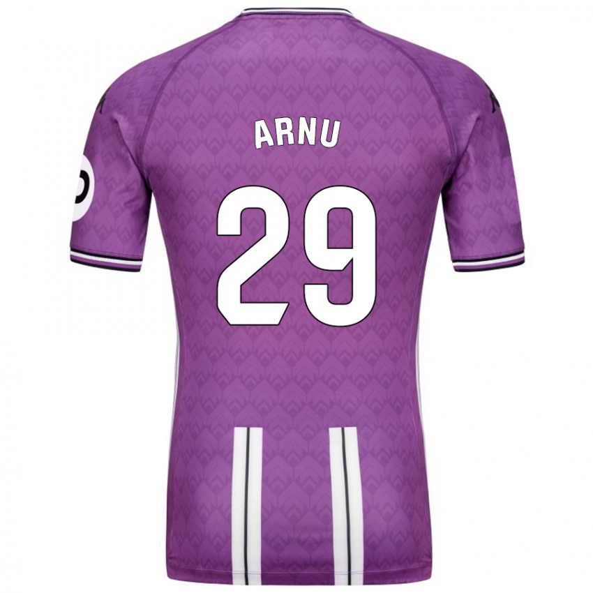 Herren Adrián Arnu #29 Violett Weiß Heimtrikot Trikot 2024/25 T-Shirt Schweiz