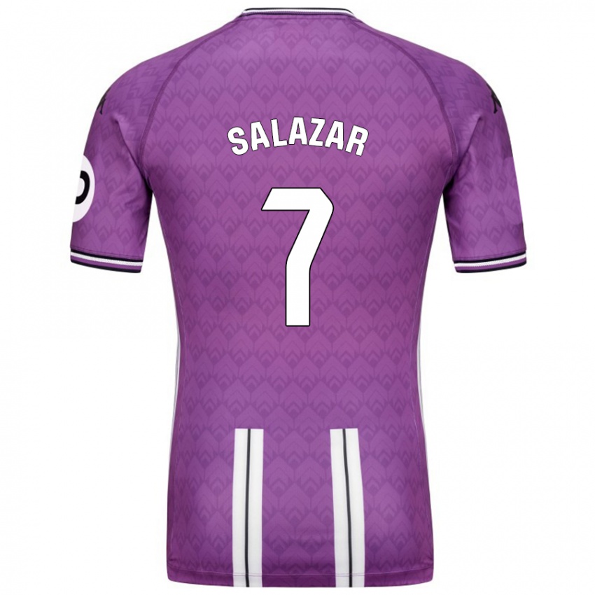 Homme Maillot Israel Salazar #7 Violet Blanc Tenues Domicile 2024/25 T-Shirt Suisse