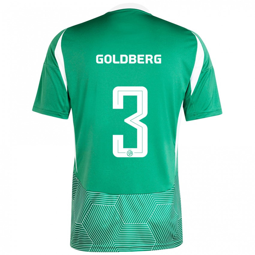 Herren Shon Goldberg #3 Grün Weiß Heimtrikot Trikot 2024/25 T-Shirt Schweiz