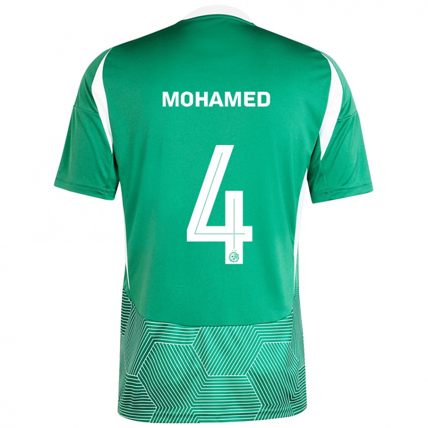 Herren Ali Mohamed #4 Grün Weiß Heimtrikot Trikot 2024/25 T-Shirt Schweiz