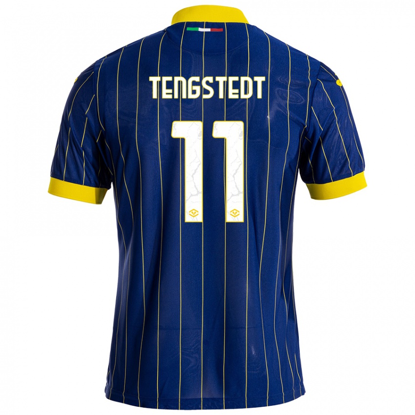 Herren Casper Tengstedt #11 Blau Gelb Heimtrikot Trikot 2024/25 T-Shirt Schweiz