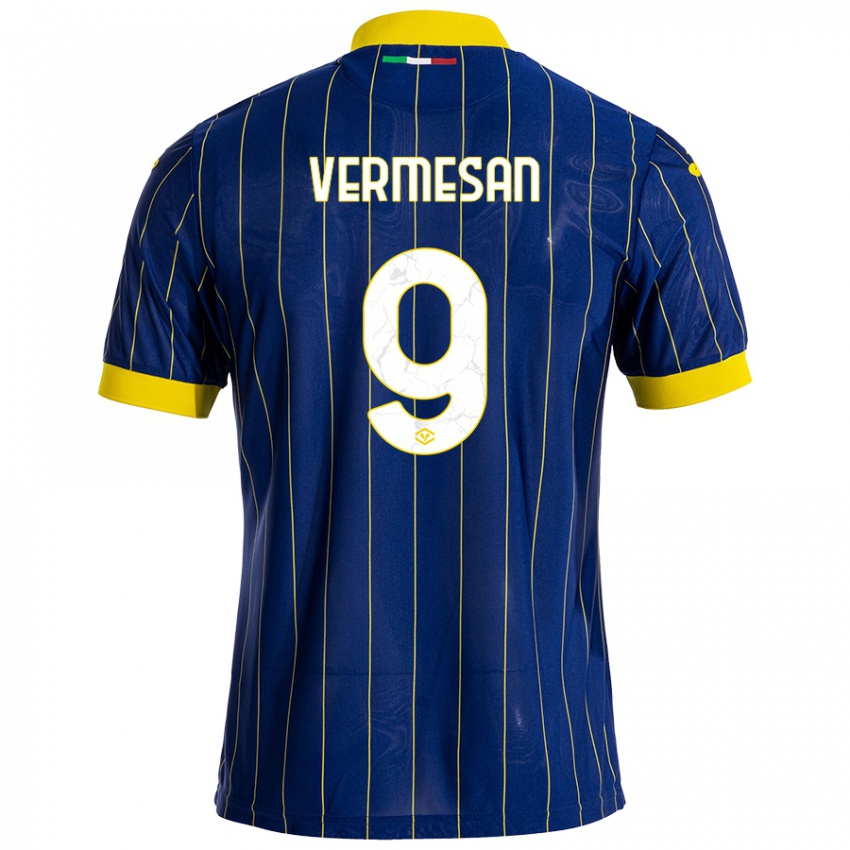 Herren Ioan Vermesan #9 Blau Gelb Heimtrikot Trikot 2024/25 T-Shirt Schweiz