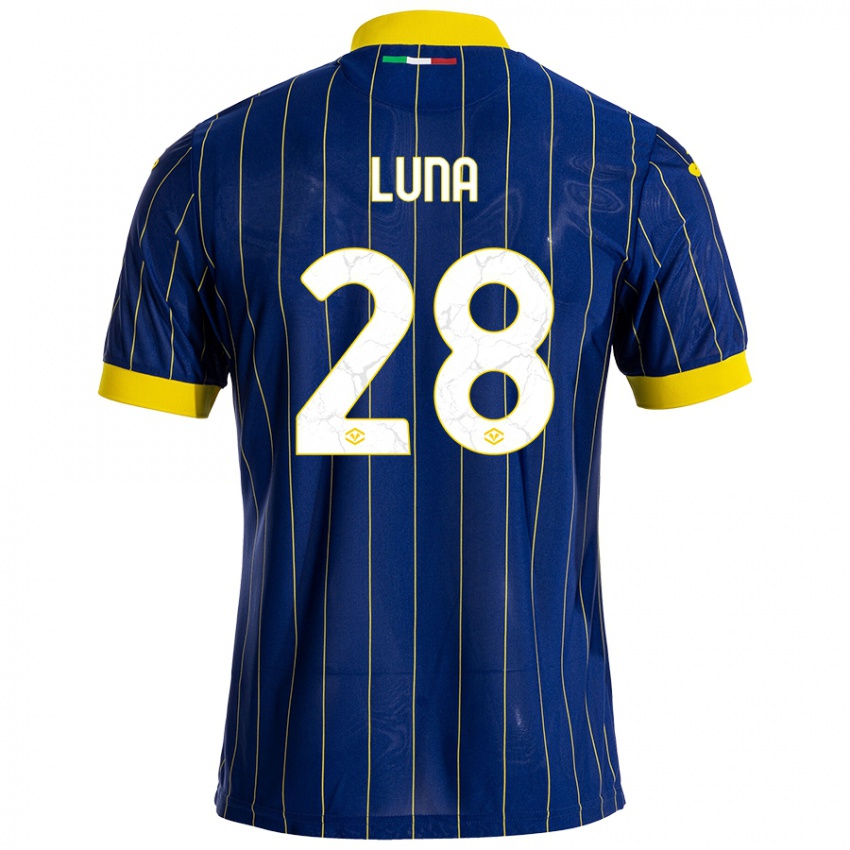 Herren Agustín Luna #28 Blau Gelb Heimtrikot Trikot 2024/25 T-Shirt Schweiz