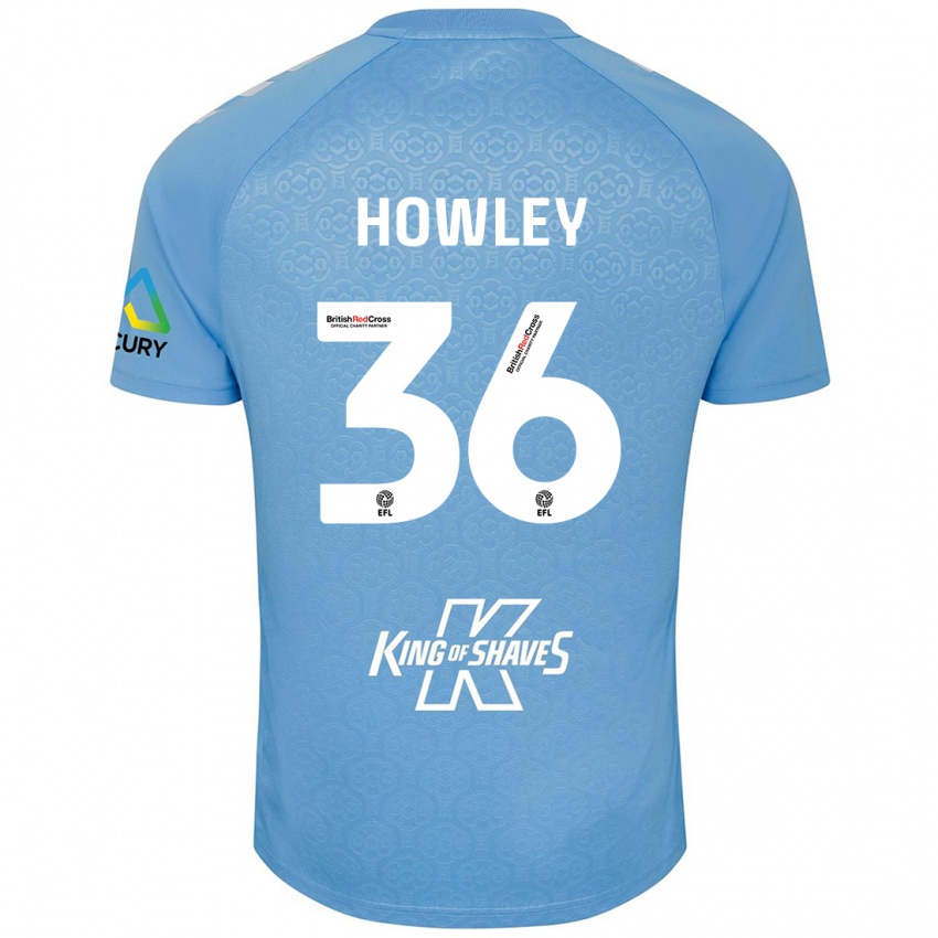 Herren Ryan Howley #36 Blau Weiß Heimtrikot Trikot 2024/25 T-Shirt Schweiz