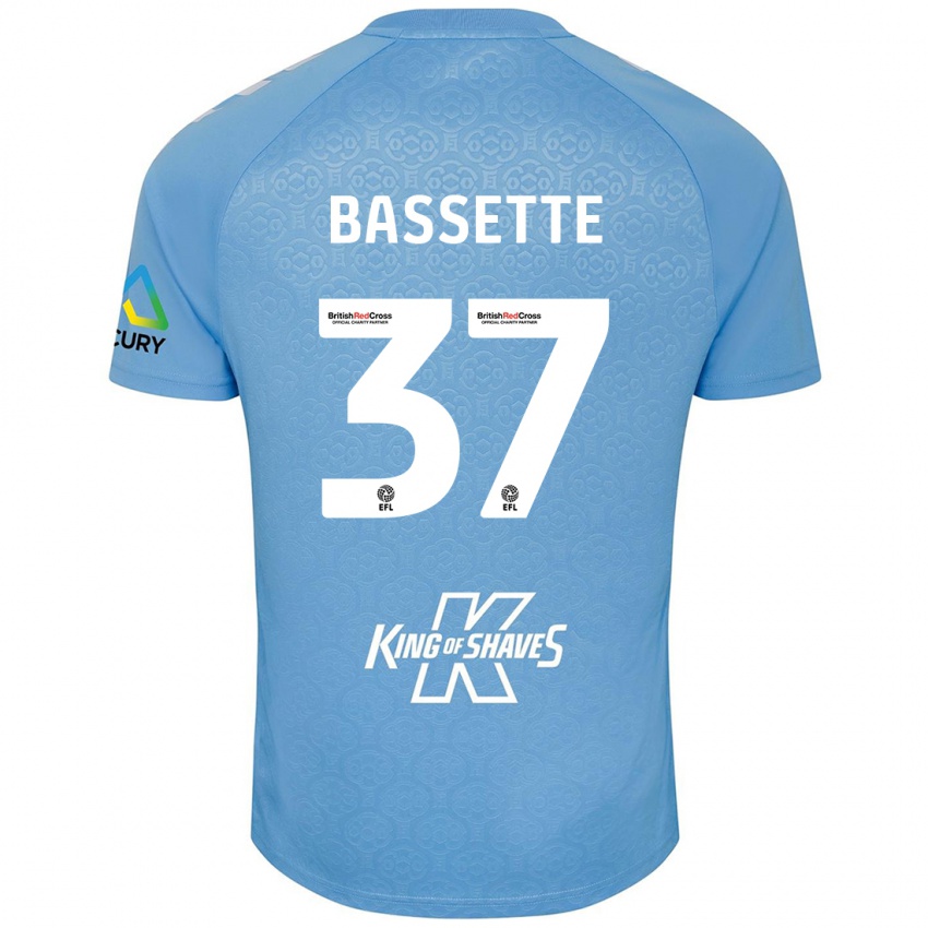 Herren Norman Bassette #37 Blau Weiß Heimtrikot Trikot 2024/25 T-Shirt Schweiz