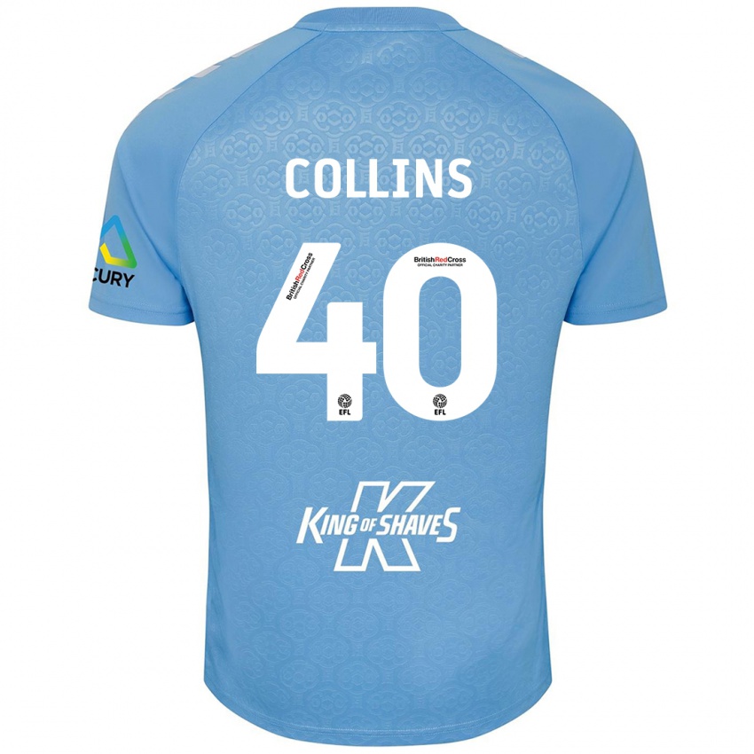 Herren Brad Collins #40 Blau Weiß Heimtrikot Trikot 2024/25 T-Shirt Schweiz