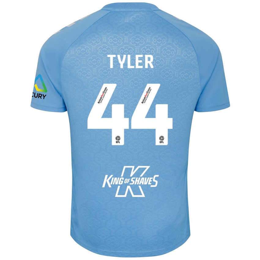 Herren Cian Tyler #44 Blau Weiß Heimtrikot Trikot 2024/25 T-Shirt Schweiz