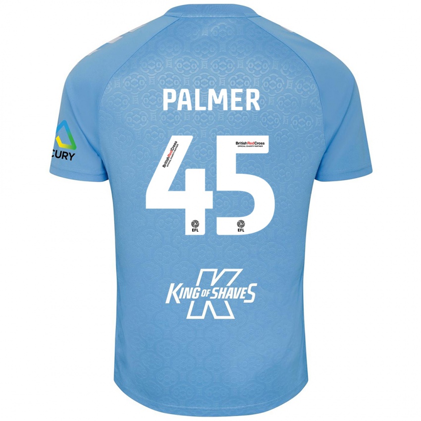 Homme Maillot Kasey Palmer #45 Bleu Blanc Tenues Domicile 2024/25 T-Shirt Suisse