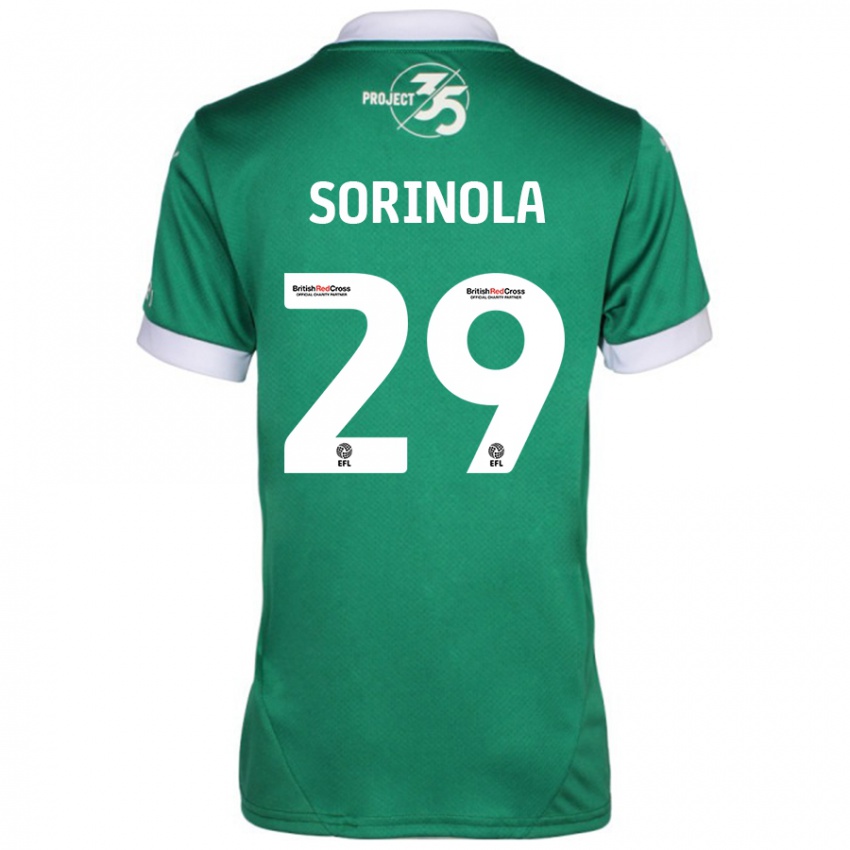 Herren Matthew Sorinola #29 Grün Weiß Heimtrikot Trikot 2024/25 T-Shirt Schweiz