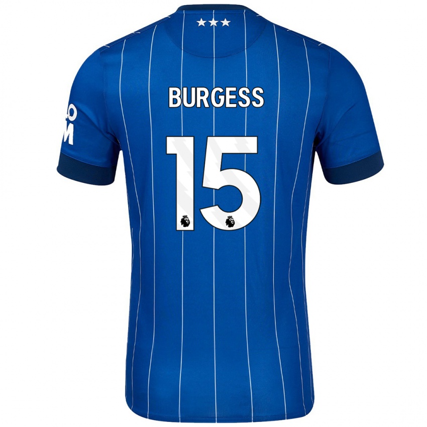 Homme Maillot Cameron Burgess #15 Bleu Marine Tenues Domicile 2024/25 T-Shirt Suisse