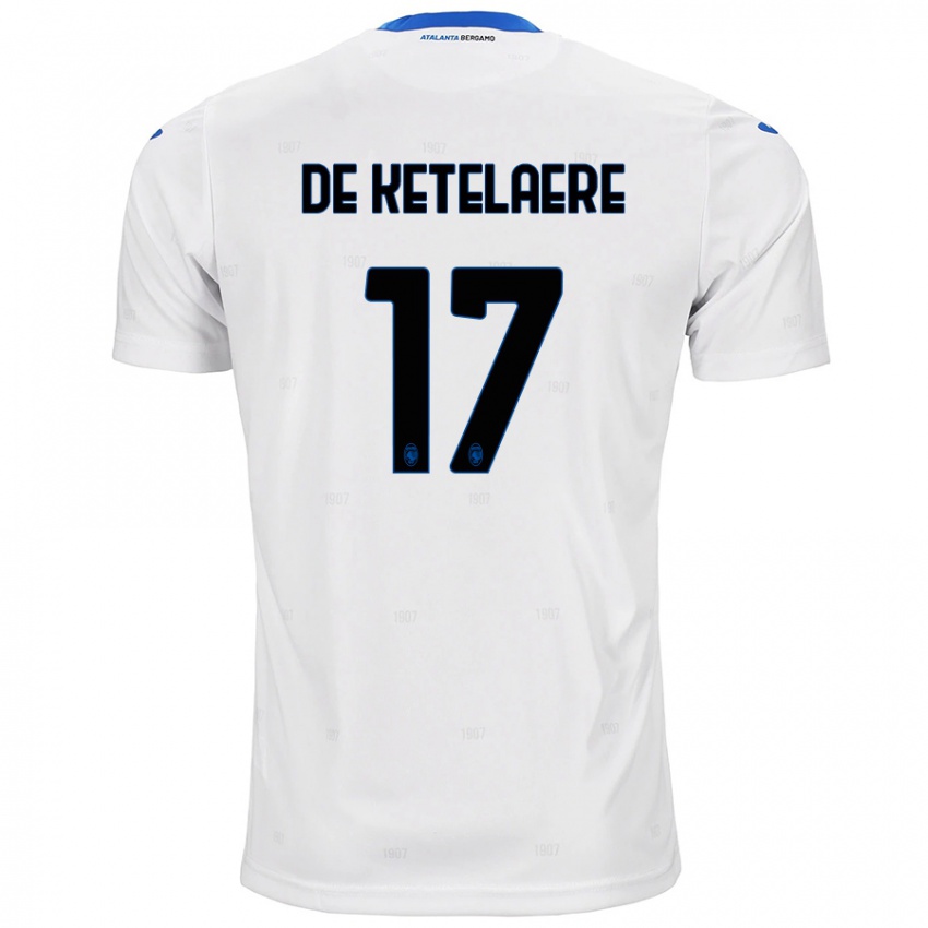 Herren Charles De Ketelaere #17 Weiß Auswärtstrikot Trikot 2024/25 T-Shirt Schweiz