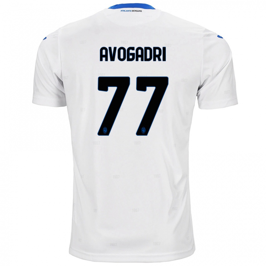 Herren Lorenzo Avogadri #77 Weiß Auswärtstrikot Trikot 2024/25 T-Shirt Schweiz