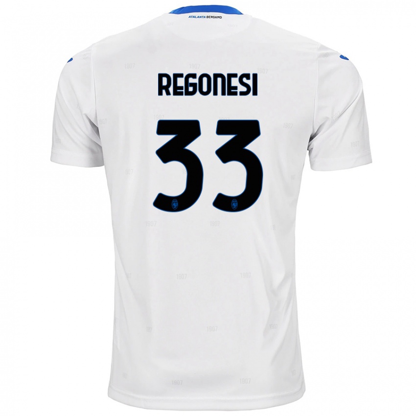 Herren Iacopo Regonesi #33 Weiß Auswärtstrikot Trikot 2024/25 T-Shirt Schweiz