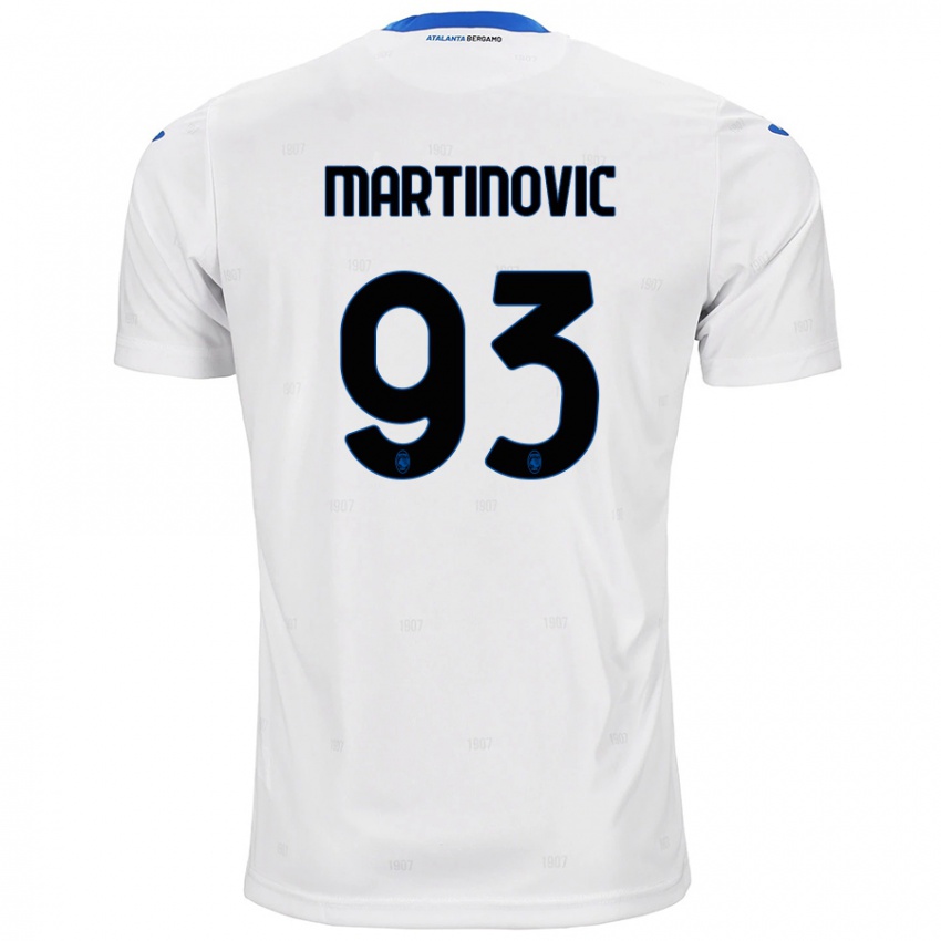 Herren Melania Martinovic #93 Weiß Auswärtstrikot Trikot 2024/25 T-Shirt Schweiz