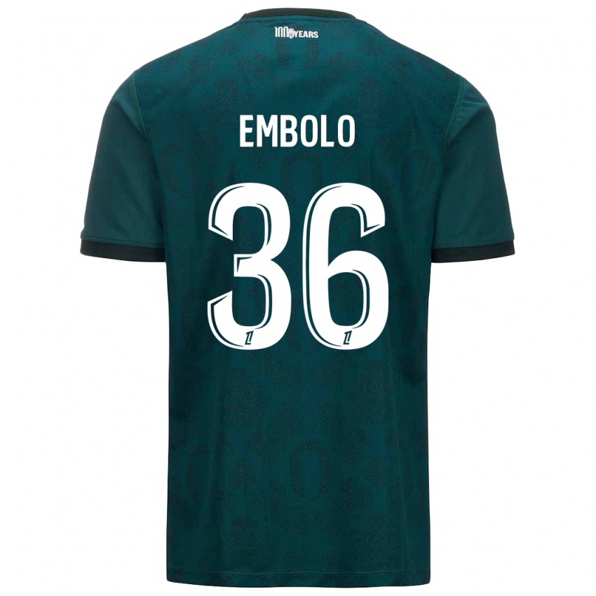 Homme Maillot Breel Embolo #36 Vert Foncé Tenues Extérieur 2024/25 T-Shirt Suisse