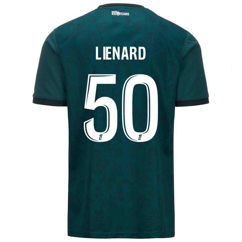 Homme Maillot Yann Lienard #50 Vert Foncé Tenues Extérieur 2024/25 T-Shirt Suisse