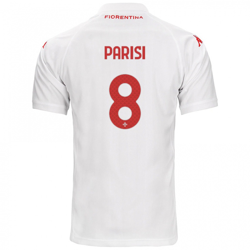 Homme Maillot Alice Parisi #8 Blanc Tenues Extérieur 2024/25 T-Shirt Suisse