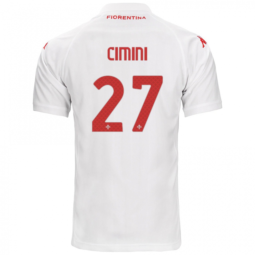 Homme Maillot Linda Tucceri Cimini #27 Blanc Tenues Extérieur 2024/25 T-Shirt Suisse