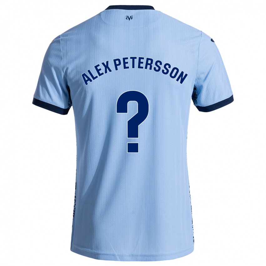 Herren Max Alex Petersson #0 Himmelblau Auswärtstrikot Trikot 2024/25 T-Shirt Schweiz