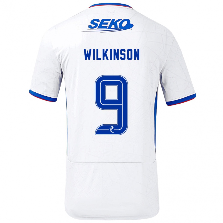 Herren Katie Wilkinson #9 Weiß Blau Auswärtstrikot Trikot 2024/25 T-Shirt Schweiz