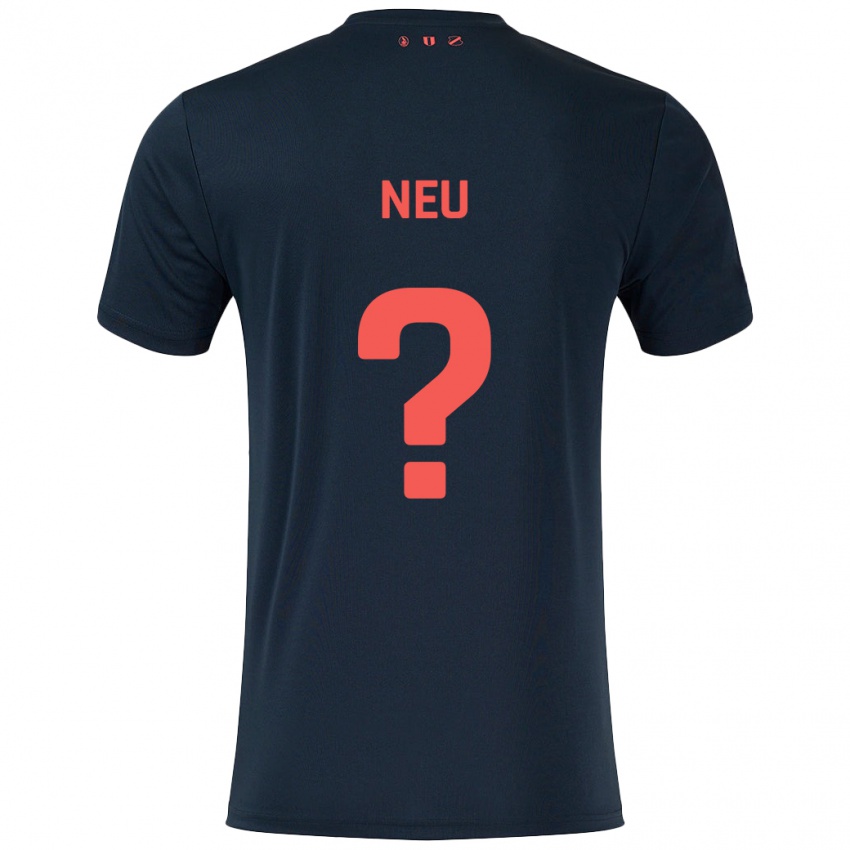 Herren Luca Neu #0 Schwarz Rot Auswärtstrikot Trikot 2024/25 T-Shirt Schweiz