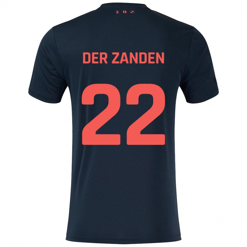 Herren Iise Van Der Zanden #22 Schwarz Rot Auswärtstrikot Trikot 2024/25 T-Shirt Schweiz