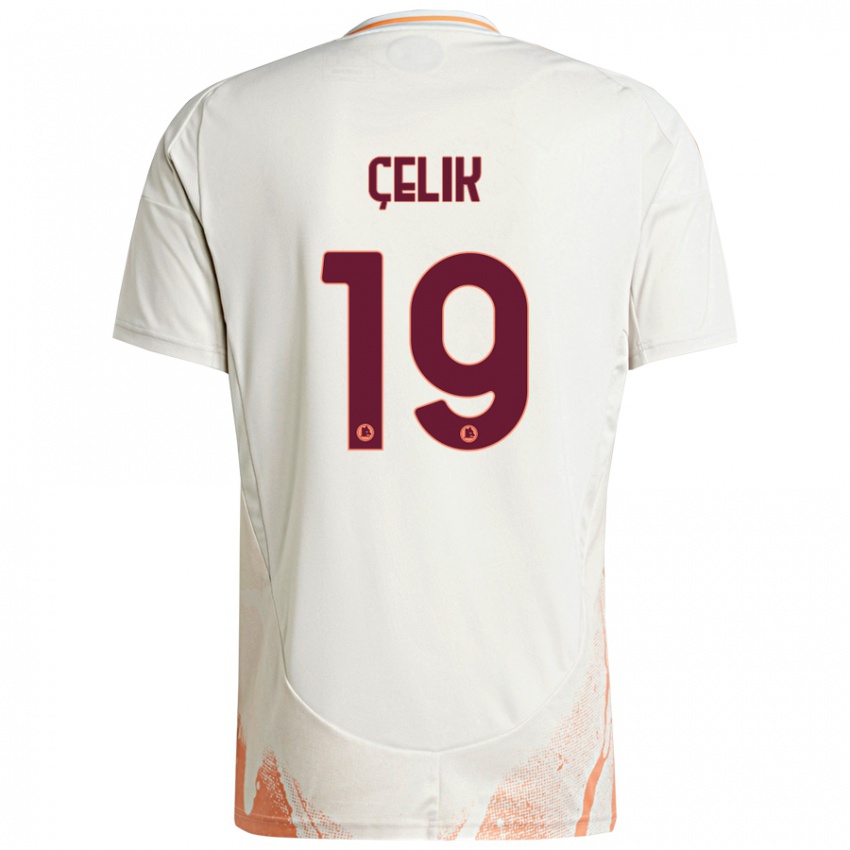 Homme Maillot Zeki Celik #19 Crème Blanc Orange Tenues Extérieur 2024/25 T-Shirt Suisse