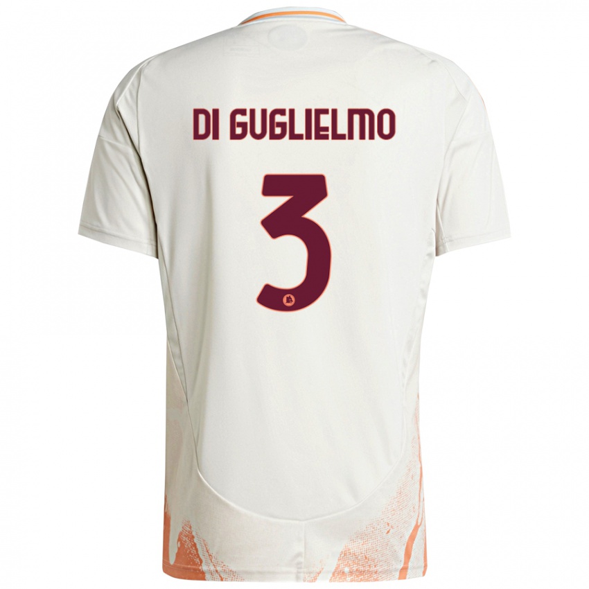 Herren Lucia Di Guglielmo #3 Cremeweiß Orange Auswärtstrikot Trikot 2024/25 T-Shirt Schweiz