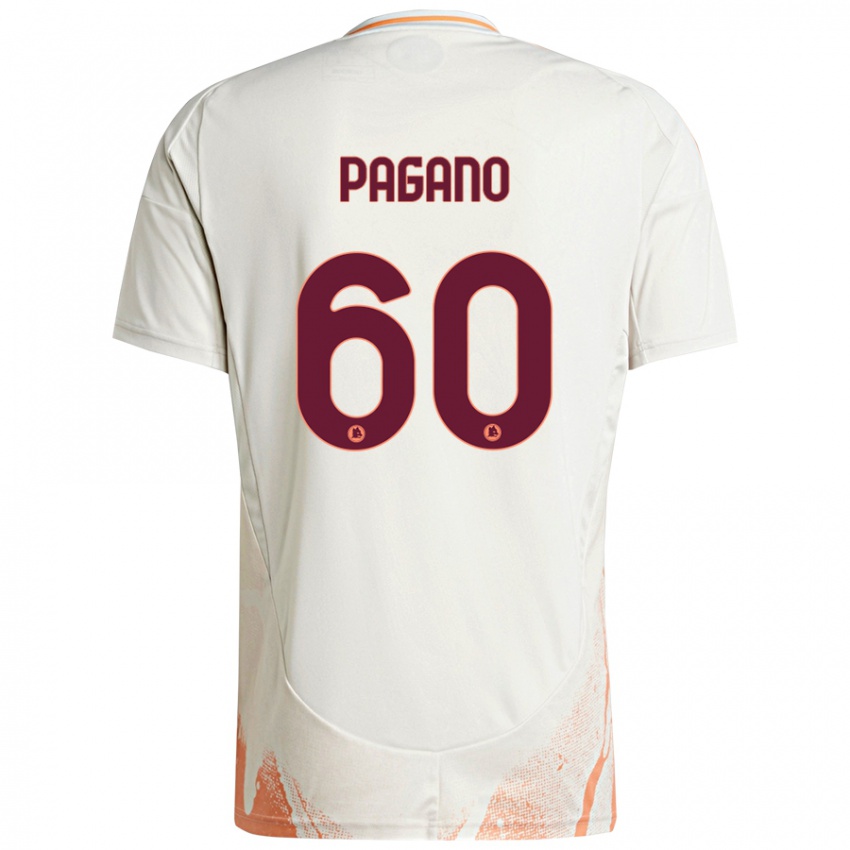 Herren Riccardo Pagano #60 Cremeweiß Orange Auswärtstrikot Trikot 2024/25 T-Shirt Schweiz