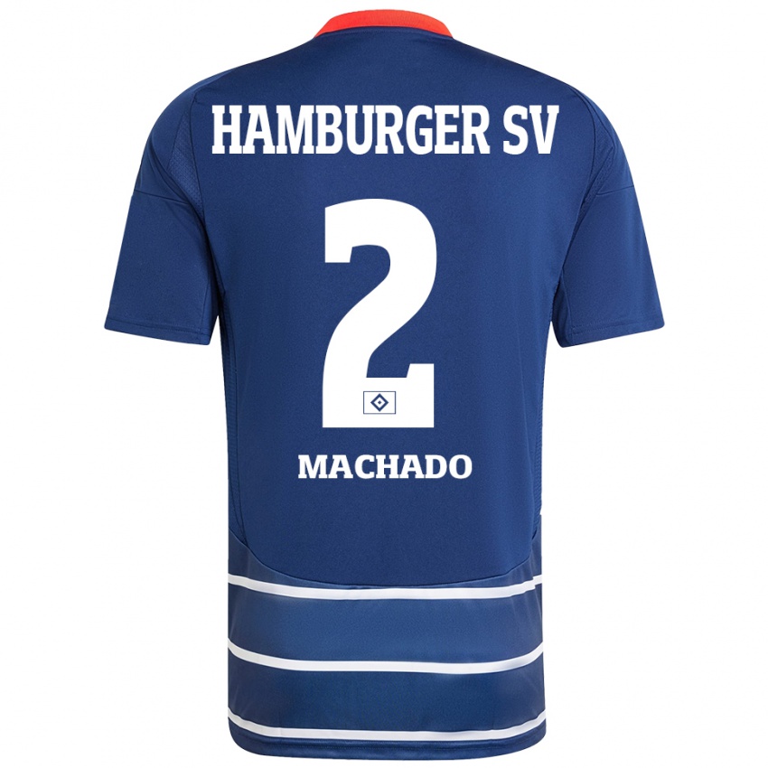 Herren Kilian Hölscher Machado #2 Dunkelblau Auswärtstrikot Trikot 2024/25 T-Shirt Schweiz