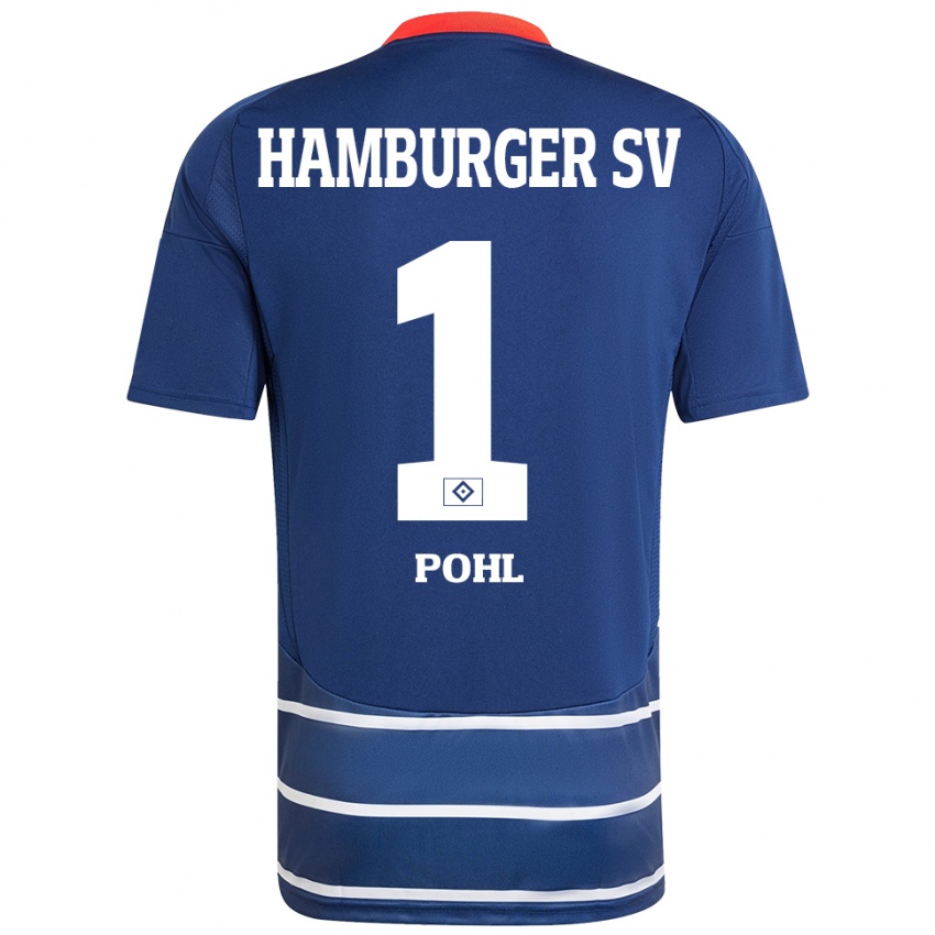 Herren Christina Pohl #1 Dunkelblau Auswärtstrikot Trikot 2024/25 T-Shirt Schweiz