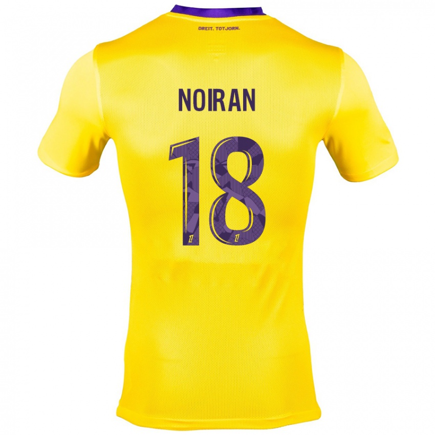 Homme Maillot Clara Noiran #18 Jaune Violet Tenues Extérieur 2024/25 T-Shirt Suisse