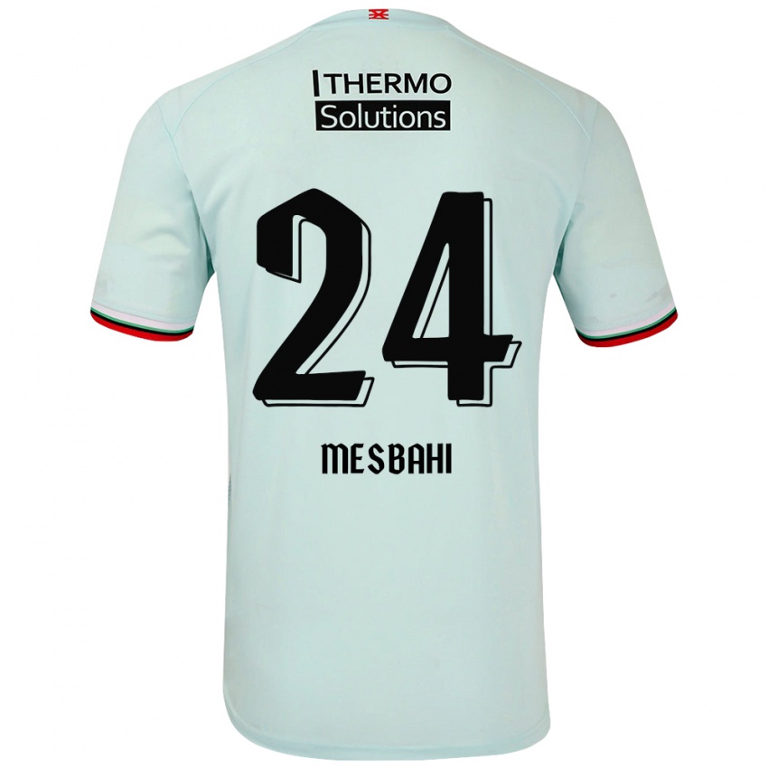 Herren Juliën Mesbahi #24 Hellgrün Auswärtstrikot Trikot 2024/25 T-Shirt Schweiz