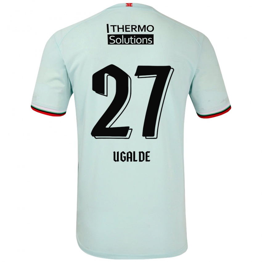 Herren Manfred Ugalde #27 Hellgrün Auswärtstrikot Trikot 2024/25 T-Shirt Schweiz